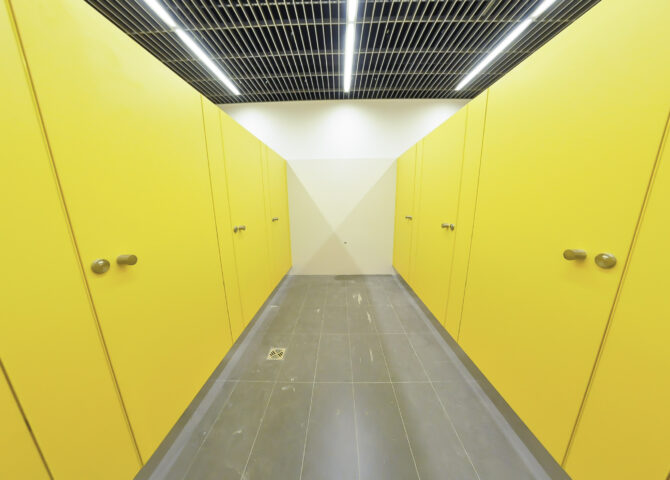 Zabudowa Kabin WC w systemie KB-30 typ E gałka