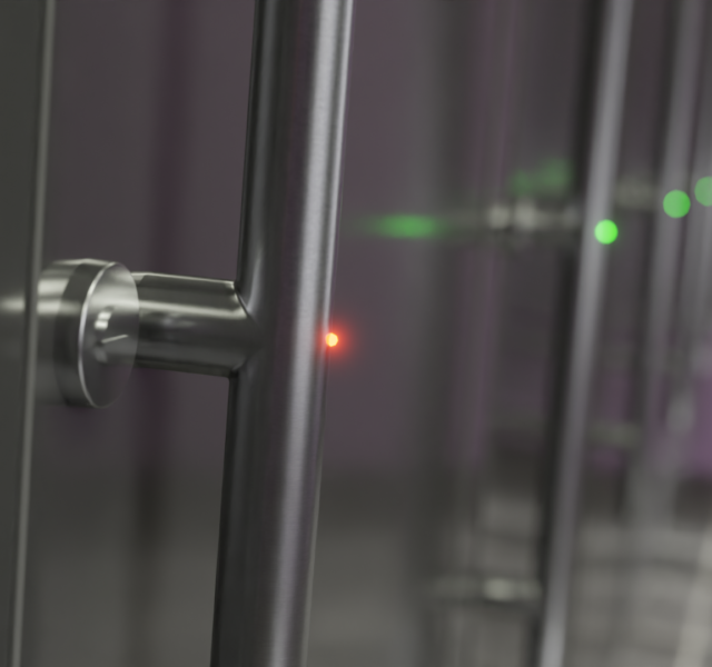 Kabiny WC typ KB-30E zbliżenie na pochwyt