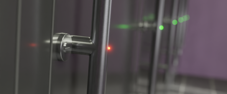 Kabiny WC typ KB-30E zbliżenie na pochwyt